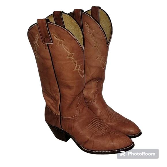 Vintage Abilene Western/Cowboy Boots, Made in USA, M8/W9.5 - Picture 1 of 11